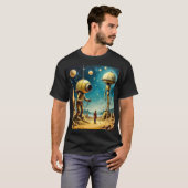 メンズ ベーシック ダークTシャツ Tシャツ (正面フル)
