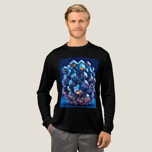 メンズ ベーシック トリブレンド Tシャツ (正面全体)