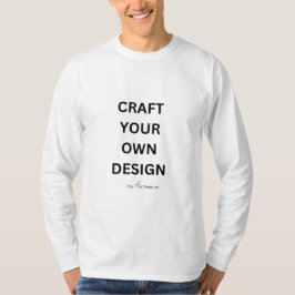 メンズ ベーシック フル袖Tシャツ - オリジナルデザイン Tシャツ