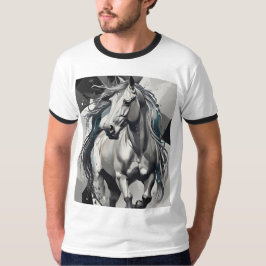 メンズ ベーシック リンガー Tシャツ