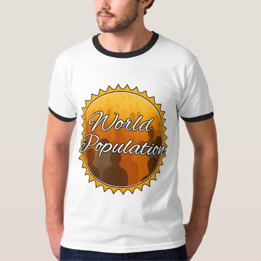 メンズ ベーシック リンガー Tシャツ (正面)