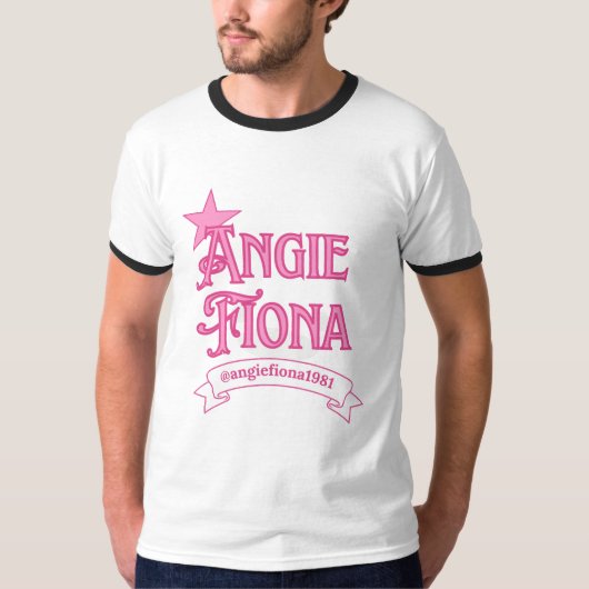 メンズ ベーシック リンガー Tシャツ (正面)