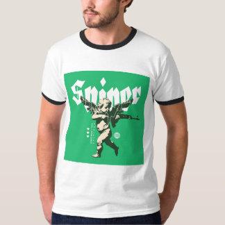 メンズ ベーシック リンガー Tシャツ