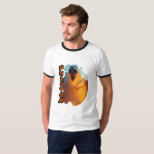 メンズ ベーシック リンガーTシャツ Tシャツ (正面フル)