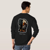 メンズ ベーシック 長袖Tシャツ Tシャツ (裏面フル)