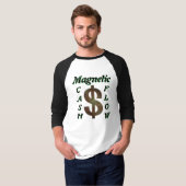 メンズ ベーシック 3/4 スリーブ ラグラン Tシャツ (正面フル)
