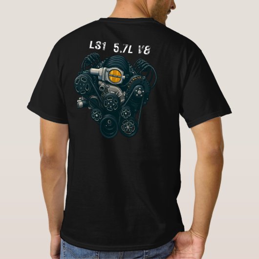 メンズ ベーシック Tシャツ (裏面)