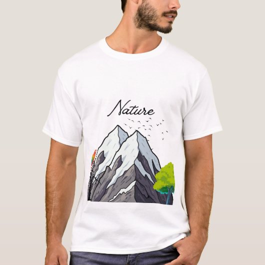 メンズ ベーシック Tシャツ (正面)