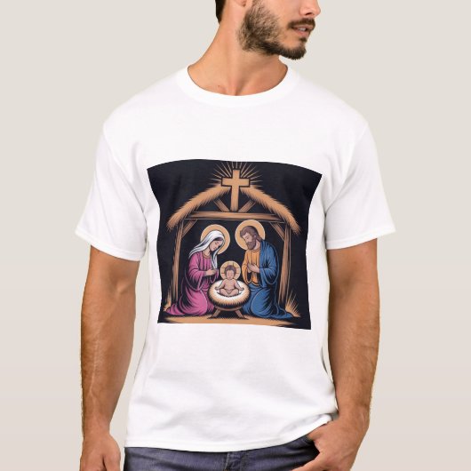 メンズ ベーシック Tシャツ (正面)