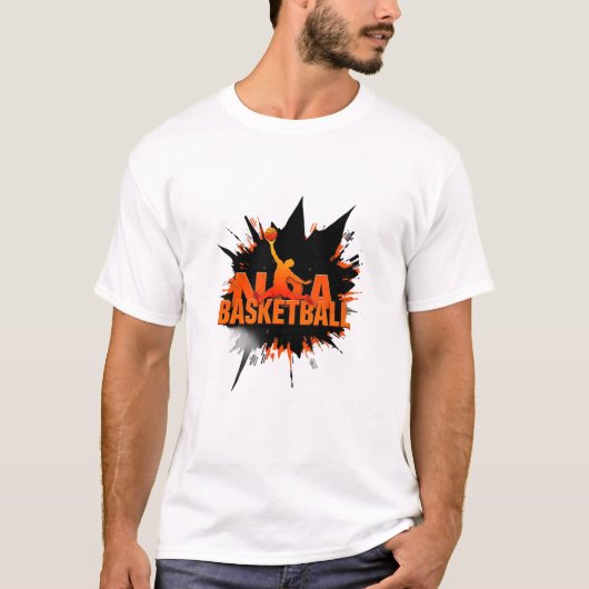 メンズ ベーシック Tシャツ バスケットボール (正面)