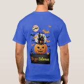 メンズ ベーシック Tシャツ 快適な カジュアル ゆったり (裏面)
