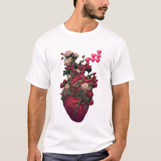 メンズ ベーシック Tシャツ、愛の解剖学 Tシャツ