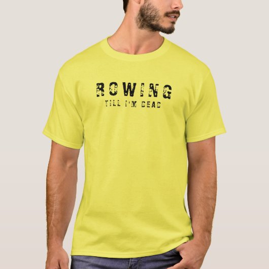 メンズ ベーシック Tシャツ | 死ぬまで漕ぐ (正面)