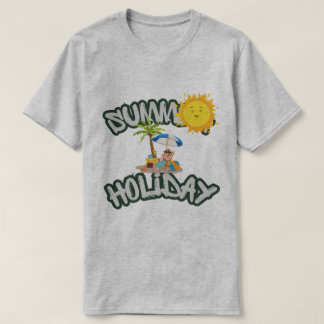 メンズ ベーシックTシャツ 夏休み Tシャツ