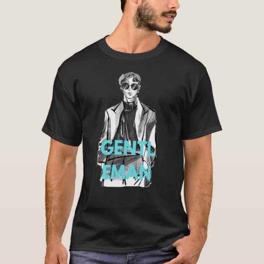 メンズ ベーシックTシャツ 快適 カジュアル ルーズ Tシャツ (正面)