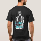 メンズ ベーシックTシャツ 快適 カジュアル ルーズ Tシャツ (裏面)