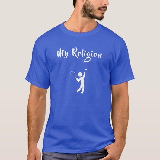 メンズ ベーシックTシャツ | 私の宗教 Tシャツ (正面)