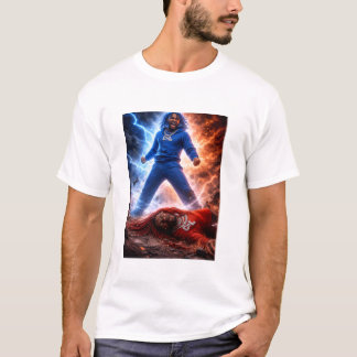 メンズ ホワイト ルート VS ムーディー Tシャツ