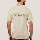 メンズ・ボーイズ向けの怖い夜の魔女ハロウィンTシャツ Tシャツ (裏面)
