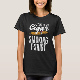 メンズ・マイ・シガー・スモーキング Tシャツ