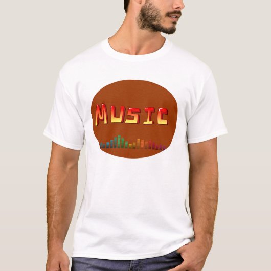 メンズ ミュージック Tシャツ (正面)