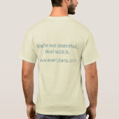 メンズ – ライトシャツ – 不滅ラベル Tシャツ (裏面)