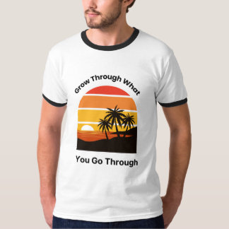 メンズ リンガーTシャツ 前向きな気持ちのギフト Tシャツ