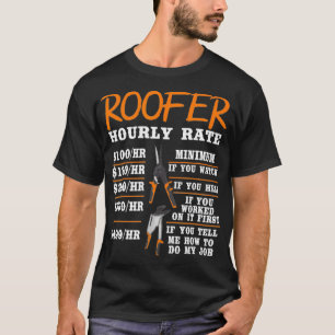 メンズ・ルーパー・ギフト・おもしろい建築・ワーカー・レート Tシャツ