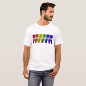 メンズ レインボー 下着 Tシャツ (正面フル)