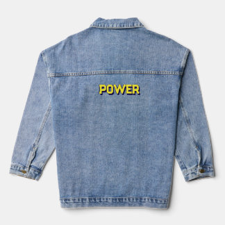 メンズ・レディース用ブルーハーフスリーブTシャツ デニムジャケット