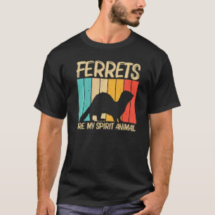 メンズ レディース クールなフェレット  ペット 動物 7 Tシャツ