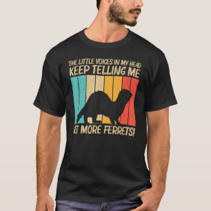 メンズ レディース クール フェレット  ペット アニマル 8 Tシャツ