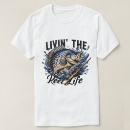 メンズ・レディース リビン・ザ・リール・ライフTシャツ  Tシャツ