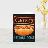 メンズ レディース 大人向け ホットドッグ クールな衣装 カード (黄色い花)