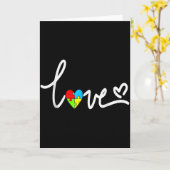 メンズ レディース 自閉症 Awareness Tシャツ プラスサイズ カード (黄色い花)