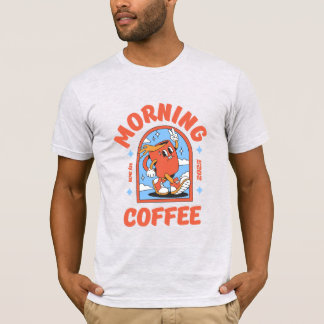 メンズ・レディースTシャツ - モーニングコーヒー Tシャツ