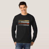 メンズ レトロ 夫 お父さん 簿記 試験 簿記 Tシャツ (正面フル)
