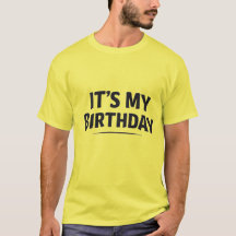 メンズ「今日は誕生日」Tシャツ - 面白い誕生日