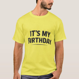 メンズ「今日は誕生日」Tシャツ - 面白い誕生日 Tシャツ