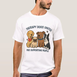 メンズ 介助犬 グラフィックTシャツ Tシャツ