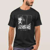 メンズ 和風波モチーフ グラフィックTシャツ Tシャツ (正面)