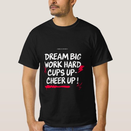 メンズ 夢を叶えろ 応援Tシャツ  Tシャツ (正面)