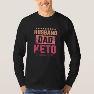 メンズ・夫・パパ ケトジェニック・サバイバー Tシャツ