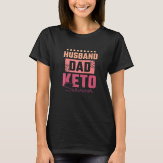 メンズ 旦那さん パパ ケトジェニックダイエット サバイバー Tシャツ