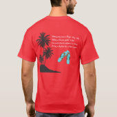 メンズ-暗いTシャツ Tシャツ (裏面)