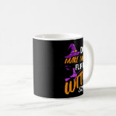 メンズ 私を怒らせないで ハロウィン 魔女 コーヒーマグカップ (正面右)