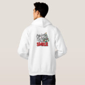 メンズ 笑顔でクリスマスをお祝いしよう パーカー パーカ (裏面フル)