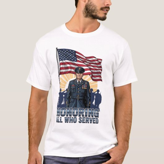 メンズ・退役軍人の日Tシャツ Tシャツ (正面)