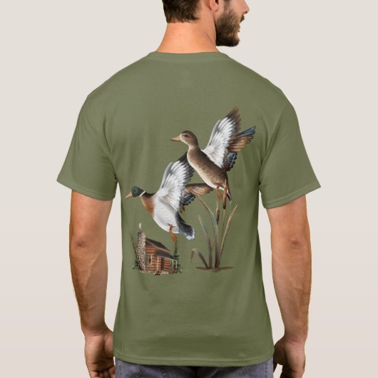 メンズ 野生動物 狩猟 Tシャツ Tシャツ (裏面)
