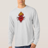 メンズ 長袖 セイクリッドハート Tシャツ (正面)